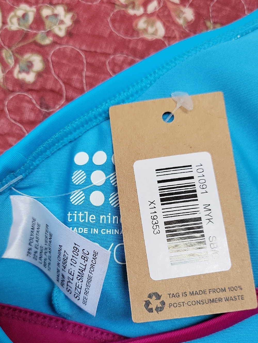 NWT- Title Nine ‘Impossible’ Bikini Top - Picture 6 of 6